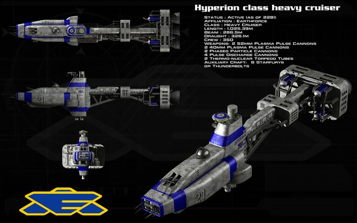 Earth Alliance - Hyperion Class Heavy CruiserEarth Alliance - Hyperion Class Heavy Cruiser